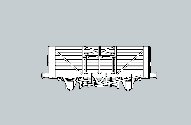 (image for) LSWR 12/15t 8 Plank Open Goods Wagon d1316 (5 Pack)